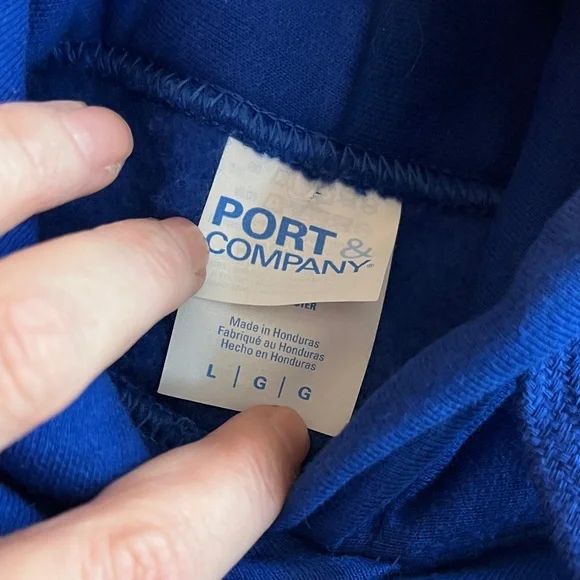 FSU Florida Gators Port & Company Blue Hoodie Love Men’s Size Large Collegiate - Picture 4 of 5